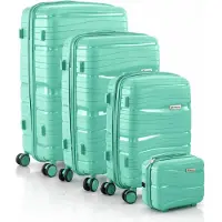 Berwin Reisekoffer Hartschalenkoffer Trolley Modell Torna Fresh Mint 4er Set MS-19826