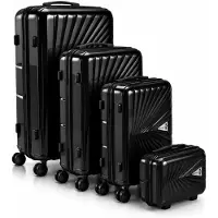 Berwin Reisekoffer Cryta Titan Schwarz 4er Set MS-19746