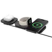 Belkin BoostCharge Pro, Drinnen, AC, USB, Kabelloses Aufladen, 1,5 m, Schwarz