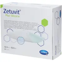 Zetuvit Plus Silicone steril 12,5x12,5 cm 10 St Kompressen