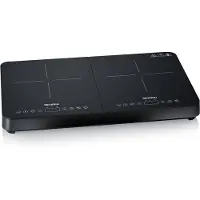 Severin DK 1027, Schwarz, Arbeitsplatte, 58 cm, Zonen-Induktionskochfeld, Glaskeramik, 2 Zone(n)