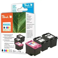 Peach PI300-660, Schwarz, Cyan, Magenta, Gelb, Tinte auf Pigmentbasis, Tinte auf Farbstoffbasis, 15 ml, 14 ml, 3 Stück(e)