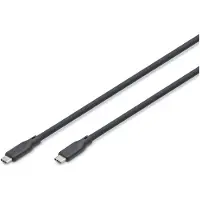 Digitus USB Silikon Kabel, USB 3.2 Gen2, USB 10Gbps, 0,5m, schwarz, 0,5 m, USB C, USB C, USB 3.2 Gen 2 (3.1 Gen 2), 10 Gbit/s, Schwarz