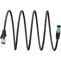 Goobay Ultraflexibles CAT 6A Patchkabel S/FTP (PiMF), schwarz