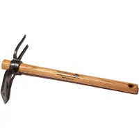 Krumpholz Gartenhäckchen (geschmiedet) mit rundem Auge, 2 Zinken und 40 cm Eschenstiel