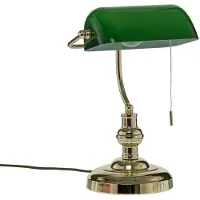 LINDBY Tischleuchte Milenka, messing, Höhe 39cm, Metall