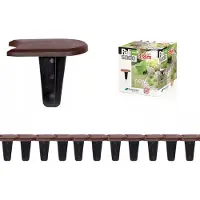 Prosperplast Garten Palisade Flach 1 Braun 3.8M
