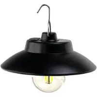 Luxula LED Solar-Hängeleuchte 200 lm warmweiß schwarz IP54 dimmbar