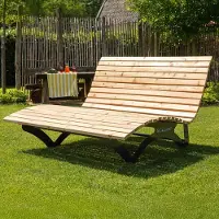 SCALANT Waldsofa Premium, Lärche, Wellenliege, Sonnenliege