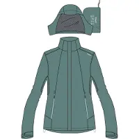 CMP Damen Jacke Jacket Zip Hood Gelb 48