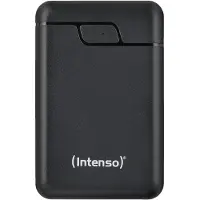 Intenso B10000 – 10.000 mAh Powerbank, mobiler Zusatzakku, USB-C & 2X USB-A, LED-Statusanzeige, in Deutschland, schwarz, 10000 mAh, Lithium Polymer (LiPo), Schwarz