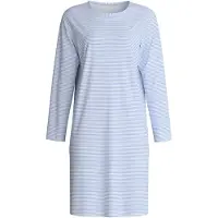 Calida Nachthemd "Lovely Nights" Langarm, Rundhals, Pure Cotton, Single Jersey, weich, atmungsaktiv
