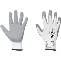 Ansell Handschuhe HyFlex 11-800 Grösse 7 weiss/grau EN 388 PSA-Kategorie II