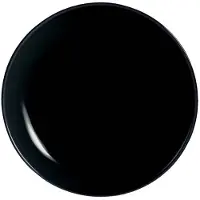 Arcoroc Luminarc 24 x Coupteller DIWALI flach, 19 cm, Farbe: black, Opal (gehärtet)