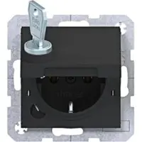 Hager WAS1115BM SD SCHUKO KLD Ax/Cx nachtschwarz matt