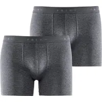 Falke Boxer "Daily Comfort", Herren, Gr. 3XL, 2 Stk., grau (dunkelgrau, heather (3278)), Obermaterial: 96% Baumwolle CO. 4% Elasthan EL., Unterhosen Boxer