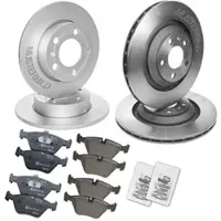 BESTPRICE Bremsscheiben + Bremsbeläge Vorne + Hinten [Hersteller-Nr. 31270916] für Toyota