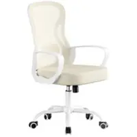 Songmics Bürostuhl Kime in Beige-Weiß - (B)58.5 x (H)104.5 x (T)61.5 cm | Gr.: onesize