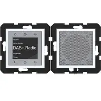 Hager WAN6110WG Radio Touch UP DAB+, Bluetooth mit Lautsprecher, A.x/C.x, lichtweiß glänzend