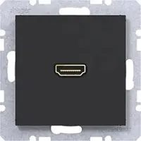 Hager HDMI-Steckdose Nachtschwarz (matt) WAF4380BM 1 St.