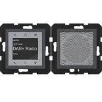 Hager WAN6010AT Radio Touch UP DAB+ mit Lautsprecher, A.x/C.x, anthrazit matt, lackiert