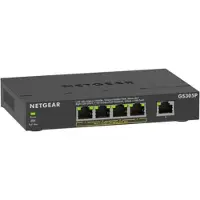 Netgear GS305Pv3 Unmanaged Gigabit Ethernet (10/100/1000) Power over Ethernet (PoE) Schwarz