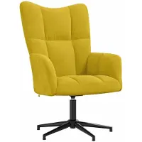 vidaXL Relaxsessel Senfgelb Samt
