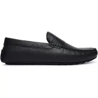 BOSS Loafer aus gewalktem Leder mit Profilsohle Grösse 46