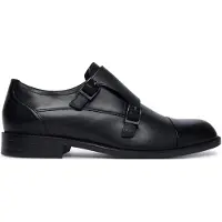 BOSS Monkstraps aus Leder mit doppeltem Riemen Grösse 42