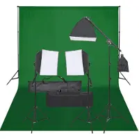 vidaXL Fotostudio-Set mit Beleuchtung und Hintergrund