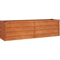 vidaXL Hochbeet Rostig 160x40x45 cm Cortenstahl