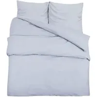 vidaXL Bettwäsche-Set Grau 135x200 cm Leichte Mikrofaser