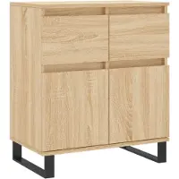 vidaXL Sideboard Sonoma-Eiche 60x35x70 cm Holzwerkstoff