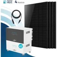 SolarMars Balkonkraftwerk 2000 Watt mit Speicher SunEnergyXT 500 Pro Set - SunEnergyXT 500 Pro / 2x B500 / Ohne HAL
