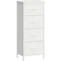 Songmics Kommode Bellah in Weiß - (B)39.6 x (H)95.2 x (T)30 cm | Gr.: onesize