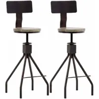 CLP 2er Set Barhocker Elko | Farbe bronze