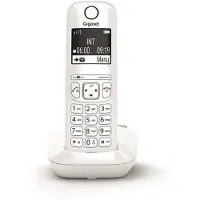 Gigaset AS690, Analoges/DECT-Telefon, Kabelloses Mobilteil, 100 Eintragungen, Weiß