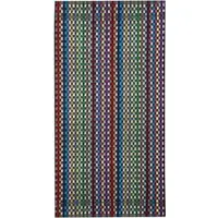 Kracht 3er Pack Baumwoll Frottier Grubenhandtuch Restgarn 45x90 cm - bunt