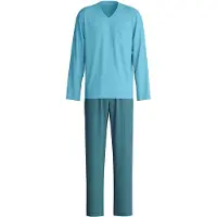 Calida Schlafanzug "Relax Streamline 1" 2 tlg. mit praktischem V-Ausschnitt