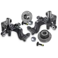 BESTPRICE 2x Achsschenkel + 2x Radlagersatz hinten [Hersteller-Nr. 41844623] für Skoda, VW, Audi, Seat