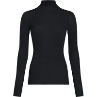 Hunkemoller super soft Shirt aus Kaschmir-Mix mit Rollkragen Schwarz