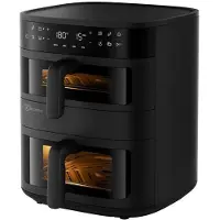 Electrolux EAFD11B, Heißluftfritteuse, 11 l, Doppel, Schwarz, Berührung, Eigenständig