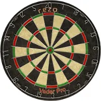 HQWear Dartscheibe - VADER PRO - Zielscheibenset und 6 Darts inklusive - Sisalfasern - REZO