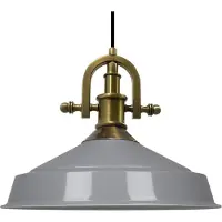 Bamyum Pendelleuchte | Asletl-Marine | Metall Pendelleuchte Industrial Grau Vintage Hängelampe