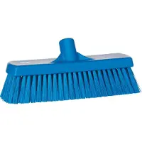Vikan Hygiene 7068-3 Bodenkehrer, blau, mittlere Fasern, 300 mm