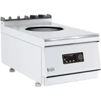 CombiSteel BASE Induktions Wok Herd Tischgerät Serie 700 Keramik mit Überhitzungsschutz 400x700x300 mm
