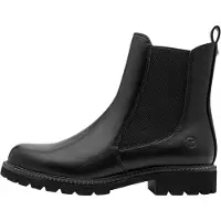 Tamaris Chelsea Damenschuh 100% vegan mit weichem Fußbett 1-25417-45, Größe:38 EU, Farbe:Schwarz