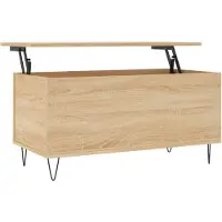 vidaXL Couchtisch Sonoma-Eiche 90x44,5x45 cm Holzwerkstoff