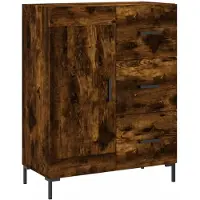 vidaXL Sideboard Räuchereiche 69,5x34x90 cm Holzwerkstoff