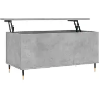 vidaXL Couchtisch Betongrau 90x44,5x45 cm Holzwerkstoff